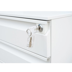 Clasificator, fiset metalic 3 sertare cu role 600X390X520mm, RAL7035, Cod: BK77708, Echivalență: DISEV90, Breckner Germany - Img 7