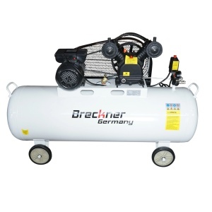 Compresor aer pe curea 200L, motor 2 cilindri in V 2.2KW/3CP, presiune maxima 8 bar, volum aer aspirat 325 L/min Breckner Germany, BK76303