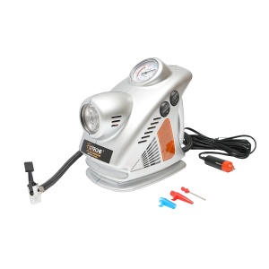 Compresor auto 12V 3 in 1 cu lanterna si lampa de lucru, presiune maxima 6.9 Bar. Hoteche, HOTECHE, BK92627