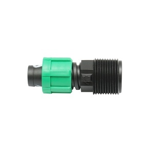 Conector imbinare tub, banda picurare D17mmx3/4 filet exterior pentru sisteme de irigatii, DISPM39