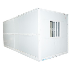 Container tip casa pliabil 5800x2460x2510mm cu usa 2 geamuri, cabina dus, wc si 2 paturi supraetajat, Cod: DISLS95 - Img 3