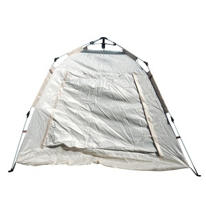 Cort camping 2 persoane pliabil automat pop-up, 2 usi, deschidere 4 parti, plasa anti-insecte, impermeabil 240x240x155cm, Cod: DISTV03 - Img 3