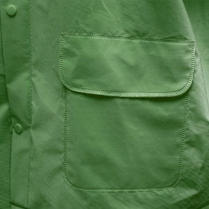 Costum impermeabil M cu gluga si salopeta din poliester si PVC, verde,Cod: BK77436, Breckner Germany - Img 7