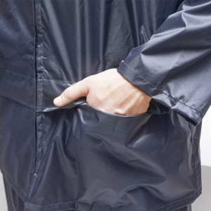 Costum impermeabil XXL cu gluga si pantaloni din poliester si PVC, navy blue,Cod: BK77416, Breckner Germany - Img 6
