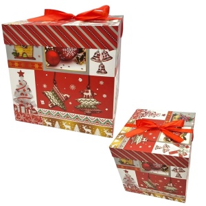 Cutie Cadou Pliabilă din Carton – 22.5 x 22 cm