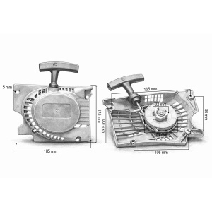 Demaror drujba complet modele China 3800, 4100, 4500, 4600, 5200 THOR, THOR, 40TH418 - Img 3