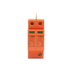 Descarcator la supratensiune cu semnalizare pentru sisteme fotovoltaice LD-SPD-2P-40kA-500VDC Leader,Cod: DISHW23 , Brand: Leader - Img 1