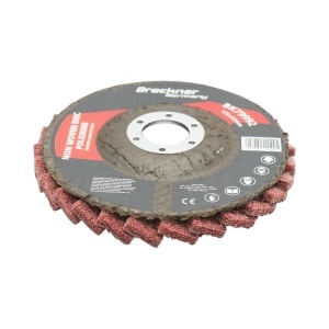Disc abraziv lamelar netesut 125x22mm, granulatie medie pentru polisare si finisare Breckner Germany, BRECKNER GERMANY, BK79992 - Img 2