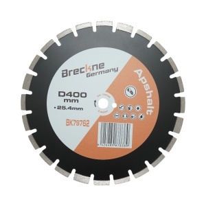 Disc diamantat segmentat 400x25.4mm, segment 12mm pentru asfalt-beton, caramida, sapa Breckner Germany, BRECKNER GERMANY, BK79762