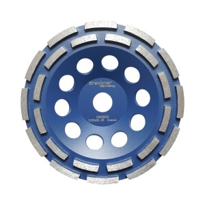 Disc diamantat segmentat tip cupa 180x22.23, dublu rand grosier, standard CONCRETE pentru slefuire beton, piatra, mozaic Breckner Germany, BRECKNER GERMANY, BK79787