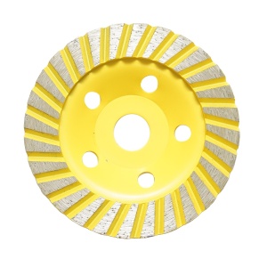 Disc diamantat turbo segmentat tip cupa 125x22.23mm pentru slefuire beton, granit, piatra , Cod: DISPT22, Marca: CROWNMAN - Img 1