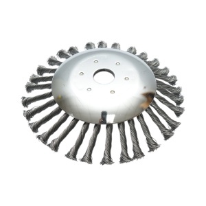 Disc perie sarma circulara motocoasa 200x25.4mm cu fir otel rasucit pentru curatare rugina, vopsea, depuneri, debavurare metal Breckner Germany, BRECKNER GERMANY, BK99697