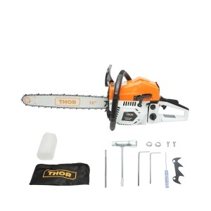 Drujba pe benzina profesionala 2 timpi 58cc, 3.3CP, 8500rpm, lama 18 inch (450mm) THOR, 40TH487 - Img 2
