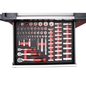 Dulap carucior metalic cu scule 7 sertare 245 piese, Cod: BK92505, Brand: BRECKNER GERMANY - Img 8