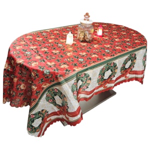 Față de masă Crăciun 150×220 cm – model festiv pentru decorul sărbătorilor