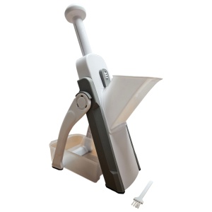 Feliator Multifuncțional – 30 Tipuri de Tăieturi, Reglaj 0.5–8 mm, Pliabil, cu Lame Ascunse și Recipent Colector