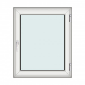 Fereastra 100x120cm, 1 canat, alb, dreapta si rabatare, Klass, 7cm, 6 camere, 2 garnituri