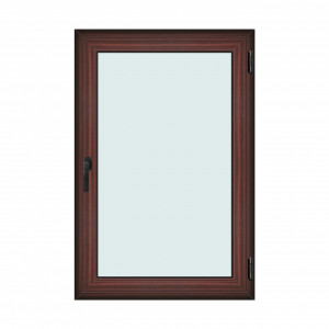 Fereastra 100x150cm, 1 canat, mahon, dreapta si rabatare, Klass, 7cm, 6 camere, 2 garnituri