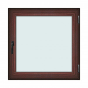 Fereastra 110x110cm, 1 canat, mahon, dreapta si rabatare, Klass, 7cm, 6 camere, 2 garnituri