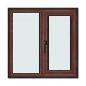 Fereastra 110x110cm, 2 canate, mahon, dreapta si rabatare, Klass, 7cm, 6 camere, 2 garnituri - Img 1