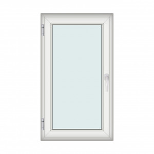 Fereastra 80x140cm, 1 canat, alb, stanga si rabatare, Klass, 7cm, 6 camere, 2 garnituri