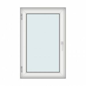 Fereastra 90x140cm, 1 canat, alb, stanga si rabatare, Klass, 7cm, 6 camere, 2 garnituri