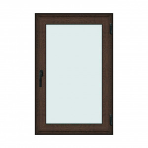 Fereastra 90x140cm, 1 canat, wenge (tabac), dreapta si rabatare, Klass, 7cm, 6 camere, 2 garnituri