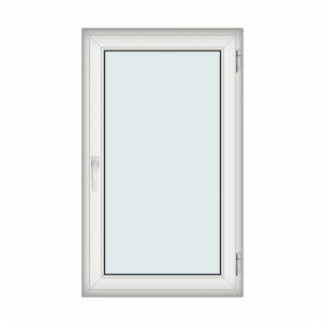 Fereastra 90x150cm, 1 canat, alb, dreapta si rabatare, Klass, 7cm, 6 camere, 2 garnituri - Img 1