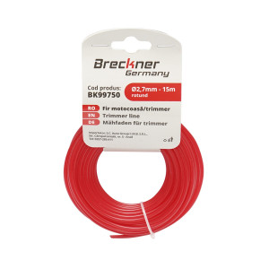 Fir rotund pentru motocoasa 2.7mmx15m, Cod: BK99750, Brand: BRECKNER GERMANY - Img 2