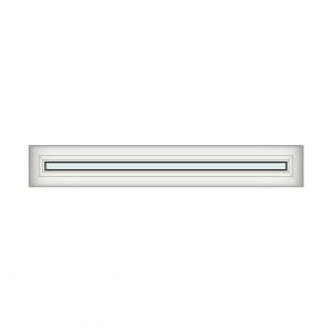 Iluminator 130x20cm, 1 canat, alb, fix, Klass, 7cm, 6 camere