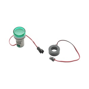 Indicator digital ampermetru si voltmetru LED verde 0-100A/50-500V AC Ø 22mm Breckner Germany, BRECKNER GERMANY, BK76671
