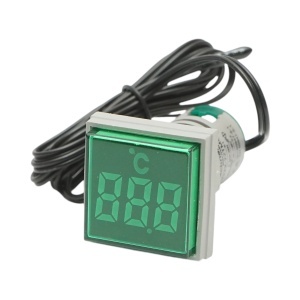 Indicator digital temperatura cu sonda LED verde 220V/380V AC Ø 22mm Breckner Germany, BRECKNER GERMANY, BK76641