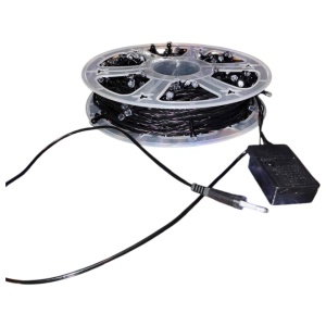 Instalație de Crăciun – Rolă 50 m Real, 240 LED V8 „Diamant”, 8 Jocuri de Lumini, Multicolor, Interior/Exterior - Img 4