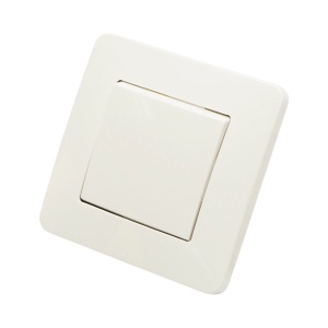 Intrerupator cap scara alb incastrat 220V, 10AX, PC 80x80mm, DISRP47