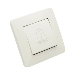 Intrerupator sonerie cu revenire alb incastrat 220V, 10AX, PC 80x80mm, DISRP57 - Img 4
