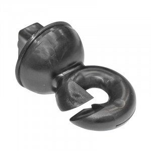 Izolator inelar negru pentru stalp metalic 59x33mm gard electric, Cod: BK87619, Brand: BRECKNER GERMANY - Img 3