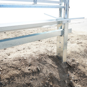 Kit gard, structura pentru 20 panouri solare fotovoltaice bifaciale 660-680W, Cod: DISLY13 - Img 4