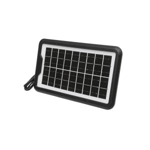 Kit iluminat portabil, LED, cu 3 becuri/proiector, radio FM, telecomanda panou solar si baterie 6V, 3 Ah, pentru pescuit, camping, GD-8216, Cod: DISLK28, Gdplus - Img 8