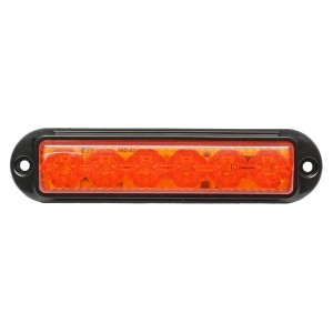 Lampa laterala gabarit LED 12-24V galbena 4 functii 155x37mm, rama neagra Breckner Germany, BK79686