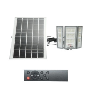 Lampa LED 1300lm, 6500K cu panou solar 25W, baterie LifePO4 3.2V/15Ah si telecomanda IP66 Breckner Germany, BK89104