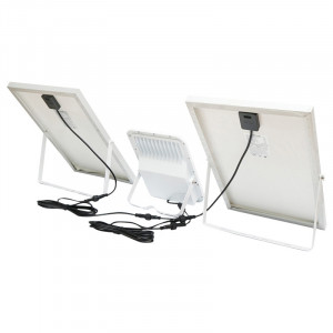 Lampa LED cu panouri solare, 50W, proiector 150W telecomanda, baterie 3,2V/40Ah, Cod: BK87488 Echivalență: DISDW66, Breckner Germany - Img 7