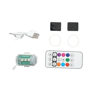 Lampa LED RGB stroboscopica cu telecomanda, 10 moduri, 8 culori, baterie litiu 150mAh reincarcabila USB-C IP65, BK79859 - Img 2