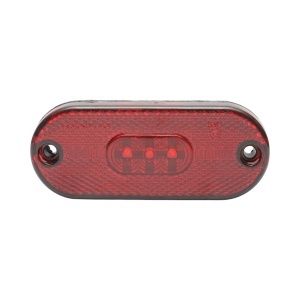 Lampa semnalizare laterala ovala LED 12/24V rosie 108x44x15mm Breckner Germany, BK98683