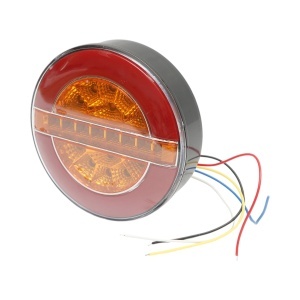 Lampa stop spate rotunda LED 12V/24V universala 140x40mm Breckner Germany, DISUJ90 - Img 1