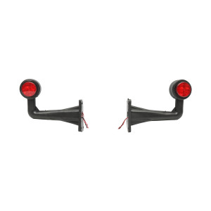 Lampi laterale de gabarit cu LED 12/24V, rosu-alb, Cod: BK69449, Brand: BRECKNER GERMANY - Img 1