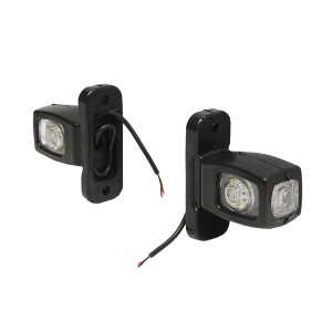 Lampi laterale de gabarit cu LED 12/24V, rosu-alb-galben, Cod: BK69450, Brand: BRECKNER GERMANY - Img 2
