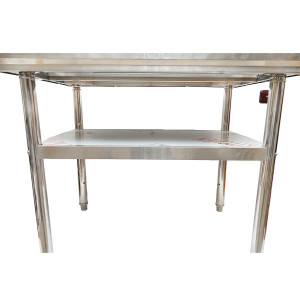 Masa de lucru apicola din inox 1000x700x800mm cu raft, Cod: DISKS91 - Img 2