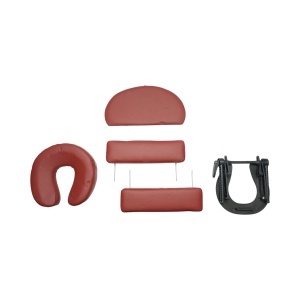 Masa de masaj pliabila portabila 2 zone, cadru lemn, spuma 5cm, inaltime 55-76cm, piele ecologica rosu burgundy 60x213cm THOR, THOR, 40TH431 - Img 7