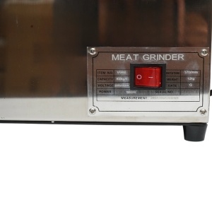 Masina de tocat carne electrica inox + otel 1200W, 220V, capacitate 100 kg/h, adaptor carnati, 1 sita si 1 cutit incluse 340x185x365mm, DISVG62 - Img 12