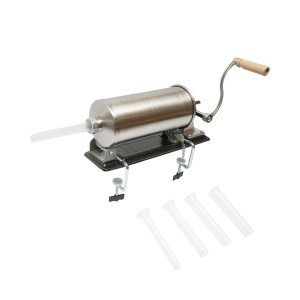 Masina de umplut carnati orizontala inox 3kg, 4 palnii 15, 19, 22, 25mm incluse, BK88810